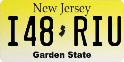 NJ license plate I48RIU