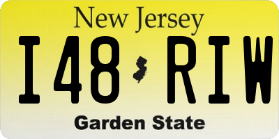 NJ license plate I48RIW