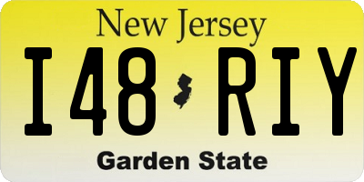 NJ license plate I48RIY