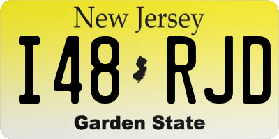 NJ license plate I48RJD