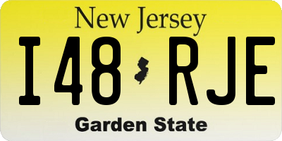 NJ license plate I48RJE