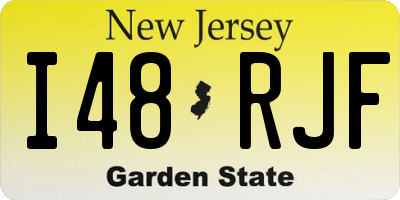 NJ license plate I48RJF