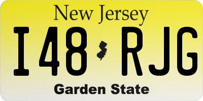 NJ license plate I48RJG