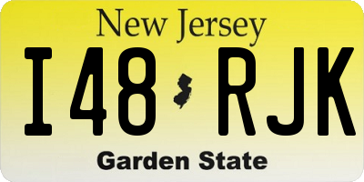 NJ license plate I48RJK