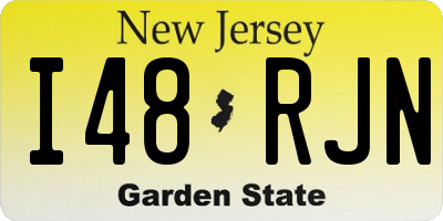 NJ license plate I48RJN
