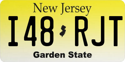 NJ license plate I48RJT