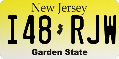 NJ license plate I48RJW