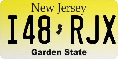 NJ license plate I48RJX