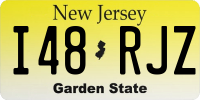 NJ license plate I48RJZ