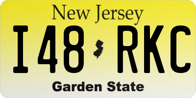NJ license plate I48RKC