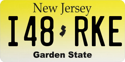 NJ license plate I48RKE