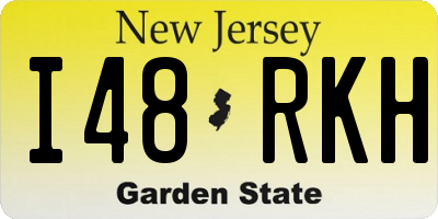 NJ license plate I48RKH