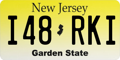 NJ license plate I48RKI