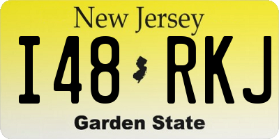 NJ license plate I48RKJ