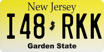 NJ license plate I48RKK