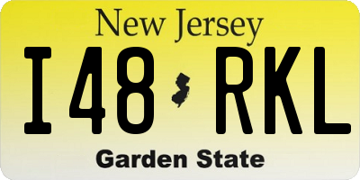 NJ license plate I48RKL