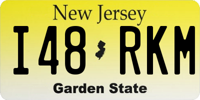 NJ license plate I48RKM