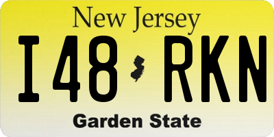 NJ license plate I48RKN