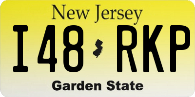 NJ license plate I48RKP