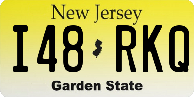 NJ license plate I48RKQ
