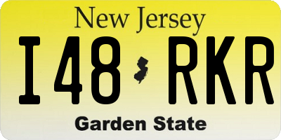 NJ license plate I48RKR