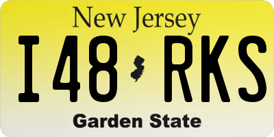NJ license plate I48RKS