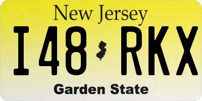 NJ license plate I48RKX