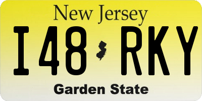 NJ license plate I48RKY