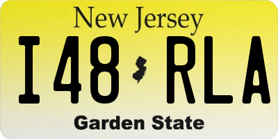 NJ license plate I48RLA