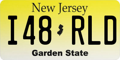 NJ license plate I48RLD