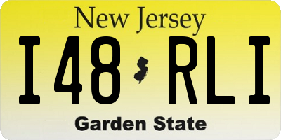 NJ license plate I48RLI