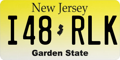NJ license plate I48RLK