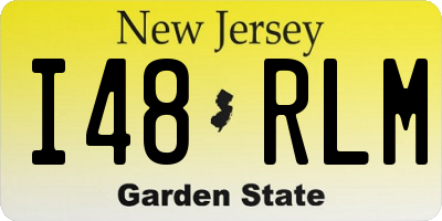 NJ license plate I48RLM