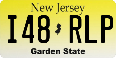 NJ license plate I48RLP