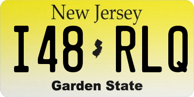 NJ license plate I48RLQ