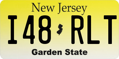NJ license plate I48RLT