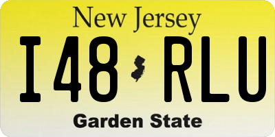 NJ license plate I48RLU