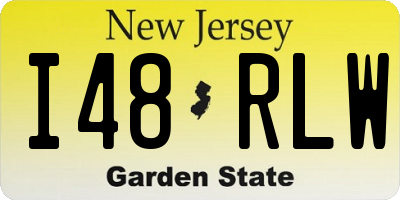 NJ license plate I48RLW