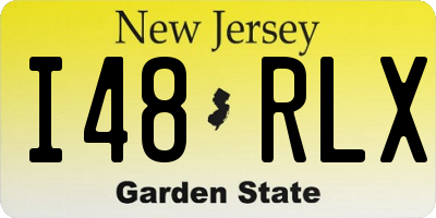 NJ license plate I48RLX