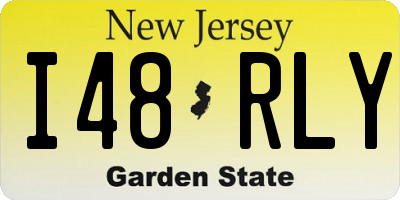 NJ license plate I48RLY