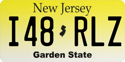 NJ license plate I48RLZ