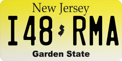 NJ license plate I48RMA