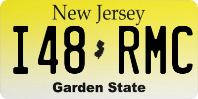 NJ license plate I48RMC