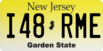 NJ license plate I48RME