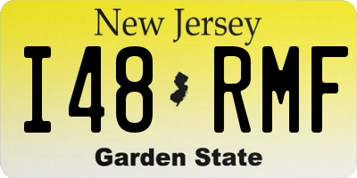 NJ license plate I48RMF