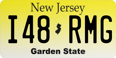 NJ license plate I48RMG