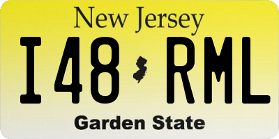 NJ license plate I48RML