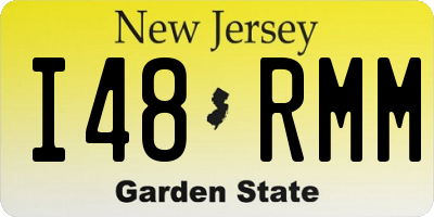 NJ license plate I48RMM