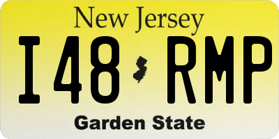NJ license plate I48RMP