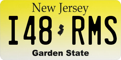 NJ license plate I48RMS